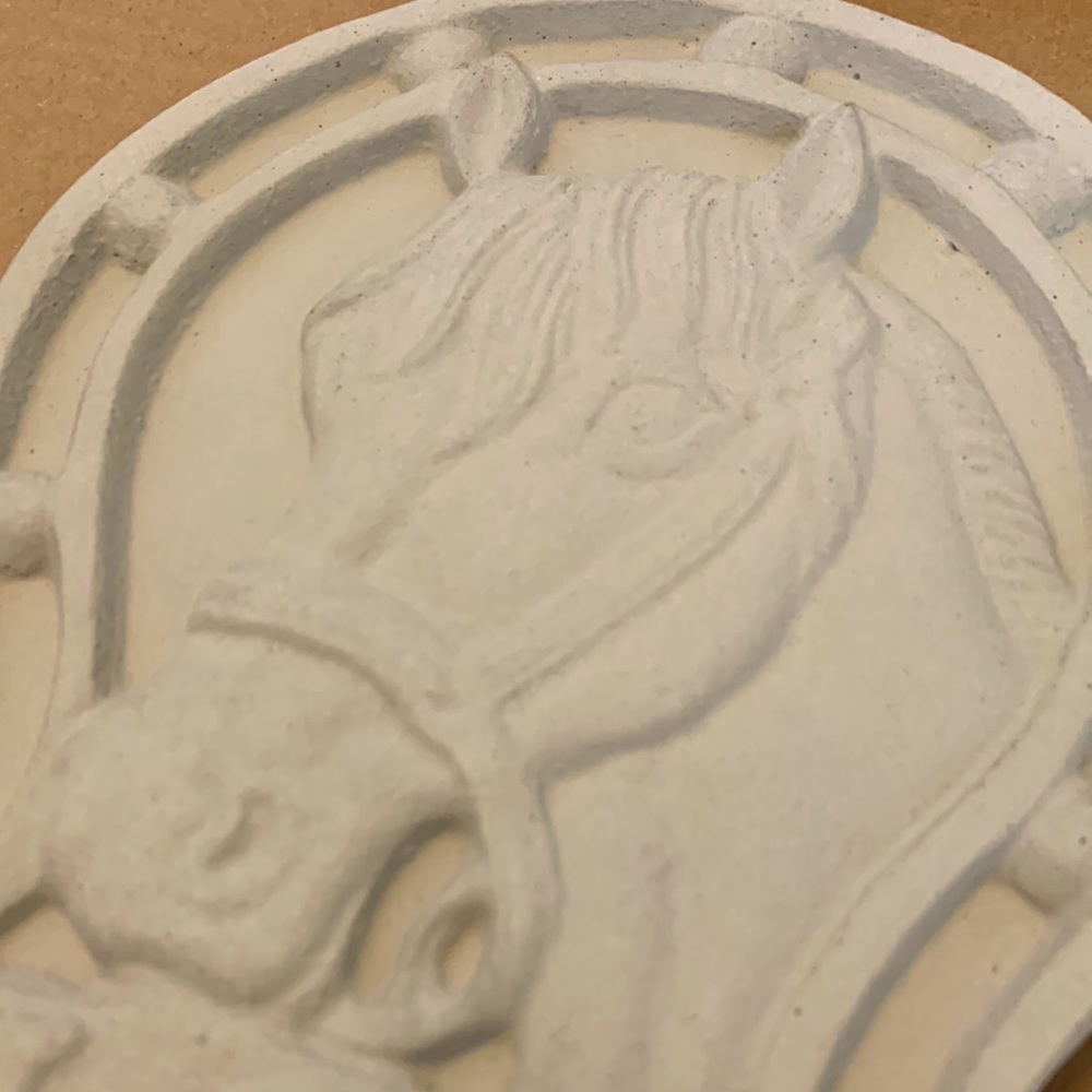 Hand-cast Horse Welcome Sign, Signed By the Artist